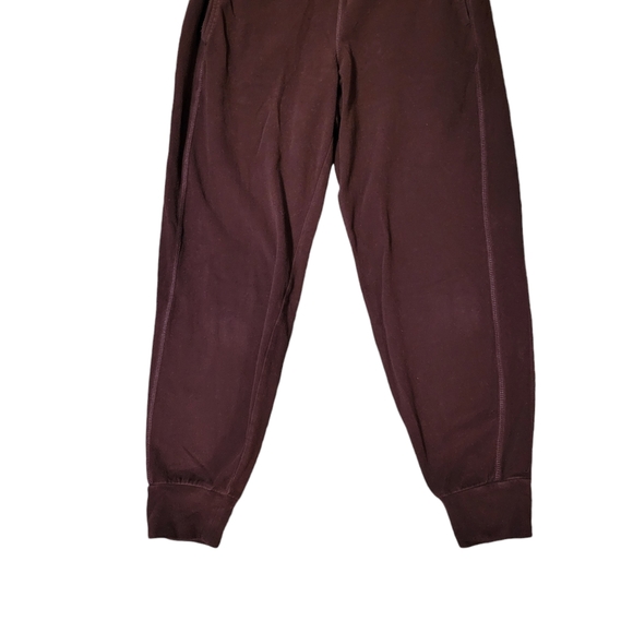 Sweaty Betty Maroon Fleece Joggers - Picture 3 of 5